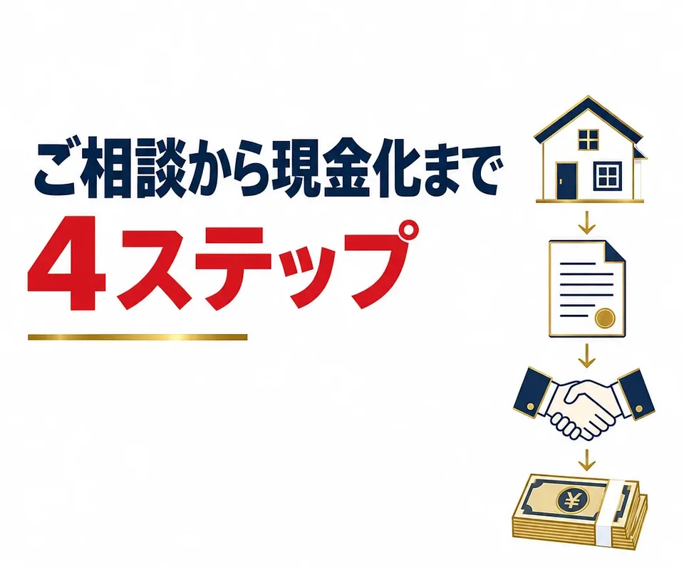 ご相談から現金化まで4ステップ